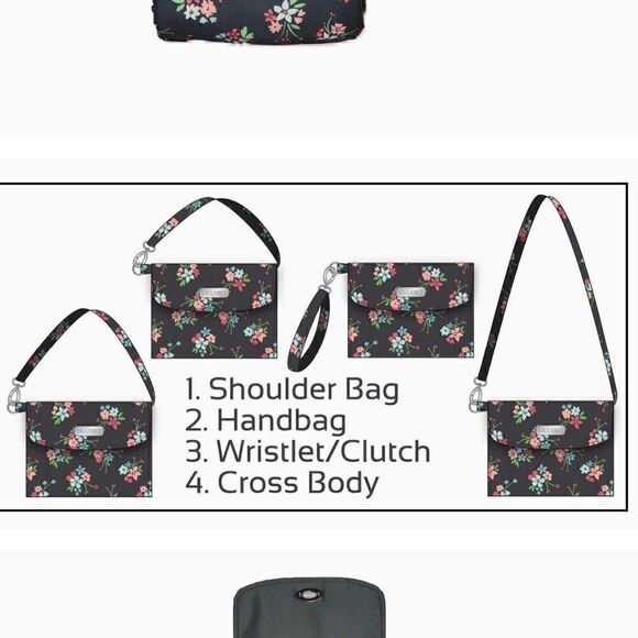 NWT- LillyBit Uptown Diaper Clutch, Floral - Picture 6 of 6